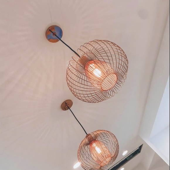 Other - Copper geometric pendant lights